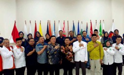 Partai koalisi pendukung Pasangan AMIN lakukan kunjungan ke Kantor KPUD Kabupaten Bogor pada Jumat (20/10). (Jabar Memanggil/ IST) 