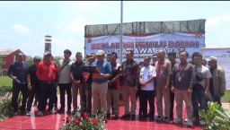 Deklarasi Pemilu Damai Yang di pimpin langsung oleh ketua PWI Jabar Hilman Hidayat. (Jabar Memanggil/ Husni Nursyaf)