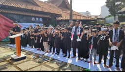 Ratusan Siswa SD di Garut, Gelar Aksi Solidaritas Untuk Palestina