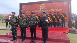 Tiga Petinggi Jabar Diberikan Warga Kehormatan Pada Hut Brimob Polda Jabar ke-78