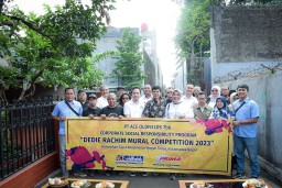 Sejumlah kalangan masyarakat Kota Bogor antusias sambut event Dedie Rachim Mural Competition 2023. ( Jabar Memanggil/IST)
