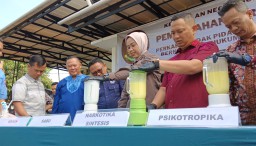 Kejari Sumedang Musnahkan Barang Bukti Narkoba Sebanyak 18 Perkara