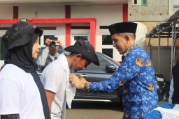 Menjalankan Misi Kemanusiaan Staf Ahli Bidang Pemerintahan, Lepas Peserta Diklatsar KSR PMI Kabupaten Sukabumi