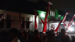 Jajaran Forkopimda Kota Bogor dan juga Panitia Festival Merah Putih (FMP) berfoto bersama usai membuka FMP 2024 di Makorem 061/SK. ( jabar memanggil/Y.Irawan) 