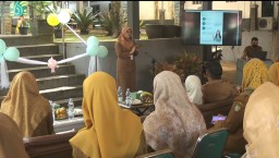 Pejabat Wali Kota Sukabumi Kusmana Hartadji  saat membuka kegiatan Cek Kesehatan Gratis (CKG) di Puskesmas Selabatu, Kecamatan Cikole, Kota Sukabumi, pada Senin (10/2/2025).
