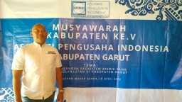 Tedy Golsom, Ketua Terpilih APINDO Garut Usai Muskab ke V
