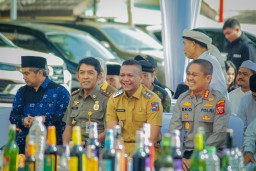 17.109 Botol Miras Dimusnahkan, Polresta Bogor Kota Dapat Apresiasi Pemkot