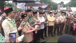 Menag Nasaruddin Umar Buka Kemah Bakti Harmoni Agama, Diikuti 4.900 Peserta