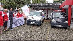 PMI Sumedang Kirim Bantuan Makanan Siap Saji ke Korban Bencana Provinsi Sumatera