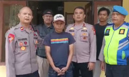 Ancam Bakar Minimarket Seorang Preman Diamankan Polsek Cimanggung