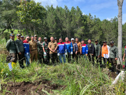 Perhutani–Pertamina Area Karaha Tanam Pohon Lindungi Mata Air di Garut