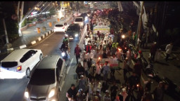 Ribuan Warga Talun Sumedang Ikuti Pawai Obor Sambut Tahun Baru Islam 1448 H
