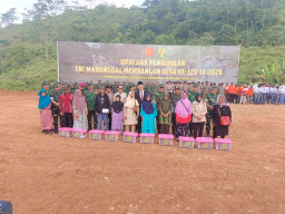 TMMD ke-129 Kodim 0608/Cianjur Resmi Dibuka: Dari Betonisasi Jalan Hingga Tanam 1.000 Pohon