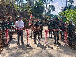 TMMD Ke-129 Resmi Ditutup, Desa Mekarmukti Cianjur Kini Wajah Baru