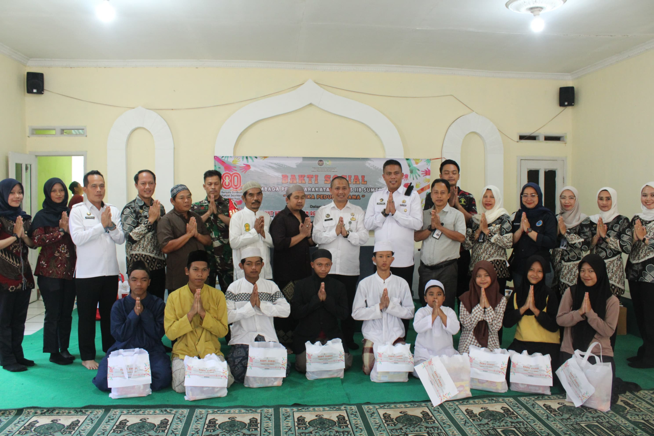 HUT RI ke-80 Lapas Sumedang Gelar Bakti Sosial di Majelis Roudhotul Wasilah